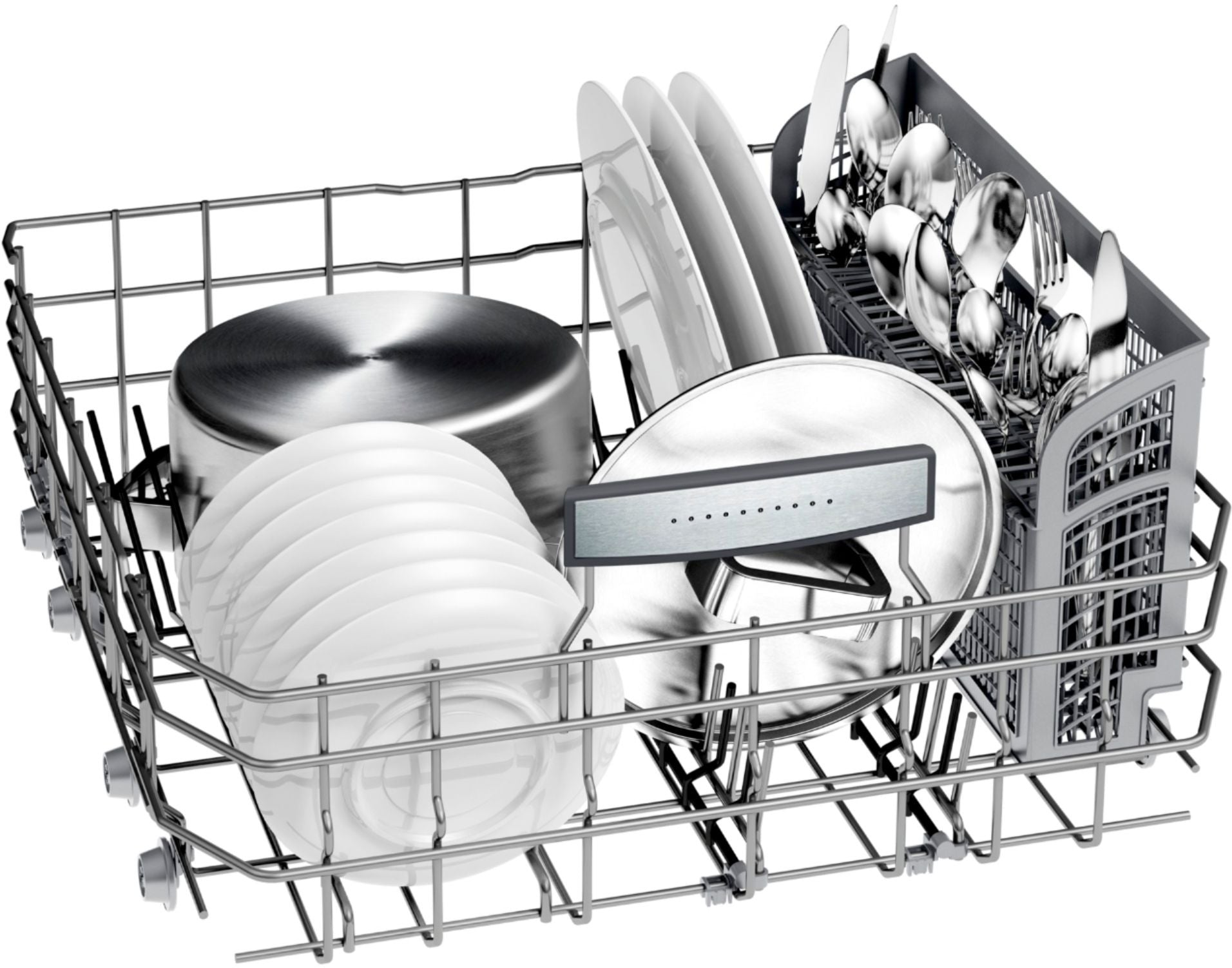 Bosch – 800 Series 24 Top Control Built-In Dishwasher with CrystalDry, Stainless Steel Tub, 3rd Rack, 40 dBa – Stainless steel - Image 10